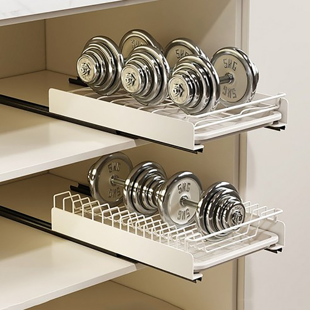 Uittrekbare kastorganizer-laden, uitschuifbaar schoteldroogrek voor keukenkasten, uittrekbare lade voor keukenorganizer