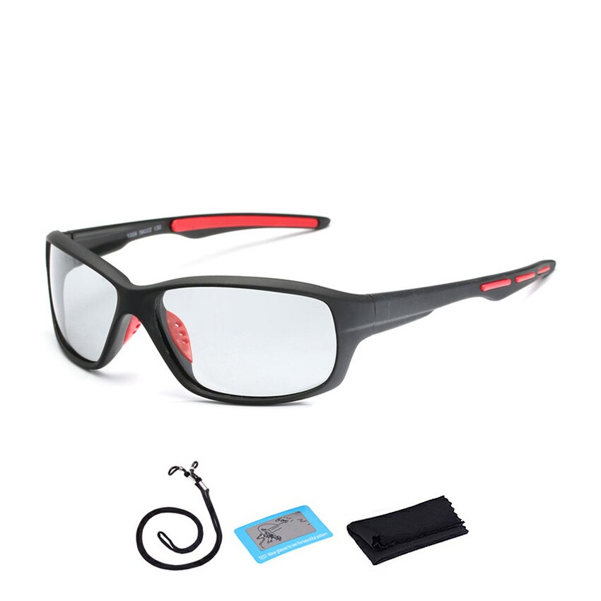 Gafas polarizadas y fotocromáticas para pescar, lentes deportivas polarizadas para hombre y mujer, gafas de sol con cuerda para conducir y pescar: F22