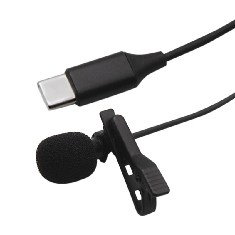 Mobiltelefon miniklipp mikrofon type-c lavalier mikrofonopptak til huawei xiaomi samsung android telefon