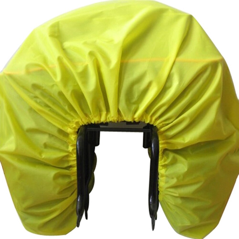 Portaequipajes del asiento trasero para bicicleta de montaña, bolsa de equipaje impermeable, funda impermeable para lluvia, bolsa de transporte, accesorios para bicicleta: Fluorescence -yellow