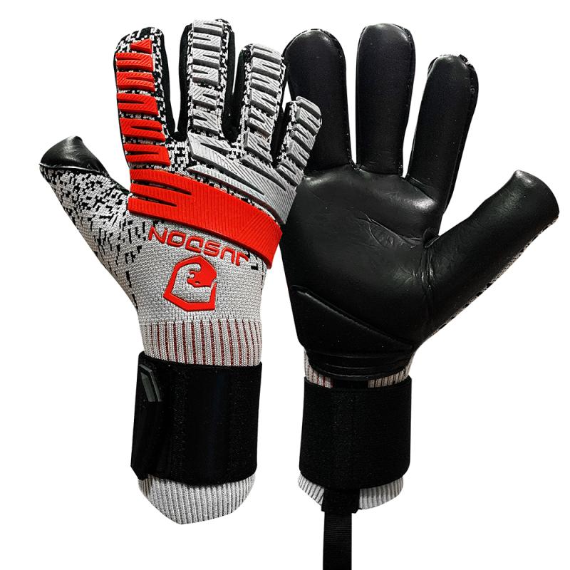 3,5mm latex inneren naht keine finger schutz torwart handschuhe torwart training wettbewerb anti slip handschuhe fußball: gray red NO.10