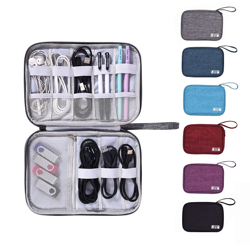 Reizen Accessoire Kabel Tas Draagbare Digitale USB Elektronische Organizer Gadget Case Reizen Mobiel Lading Mobiele Lader Houder