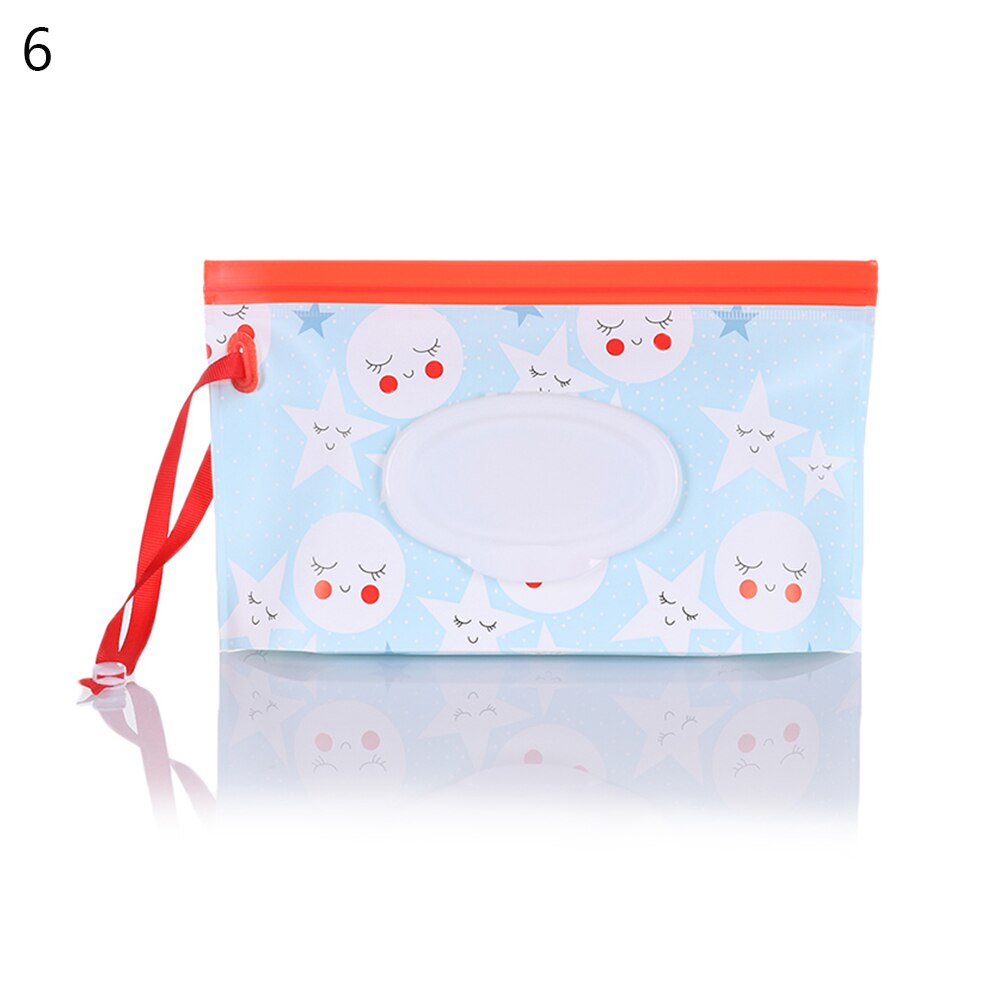 Outdoor Wipes Carrying Case Clutch and Clean Wet Wipes Bag for Stroller Cosmetic Pouch with Easy-Carry Snap-Strap: 06