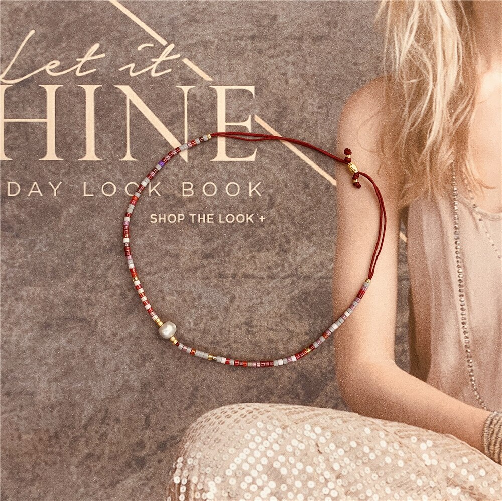 Go2boho Miyuki Bracciale con perline Pietra di moda Gioielli con perle Perline Gioielli Braccialetti semplici vintage Pulsera di alta qualità