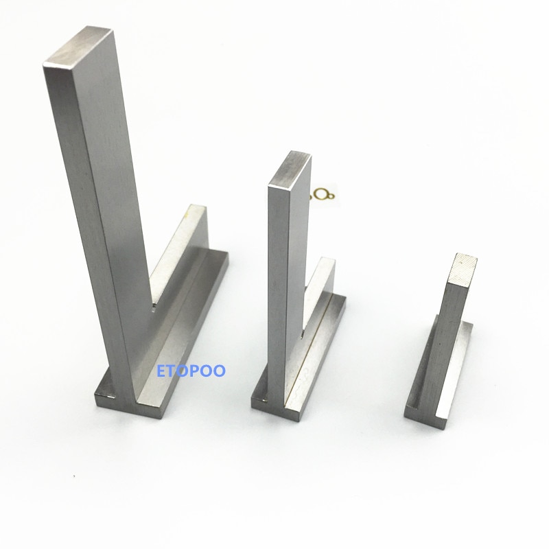 1pc 90 Grad Winkel Klinge Lineal Messer Edelstahl Flache Rand Quadrat Herrscher mit Breite Basis Industrielle Breite Basis