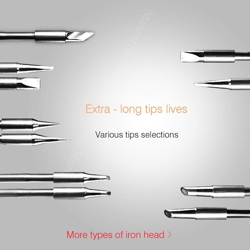 MasterXu – pointes de fer à souder T12-11/K2.5/K3.0/I0.3/I0.1/H0.1/H0.3, remplace la tête sans plomb pour Station de soudage Toor T12 11, T12-K2.0