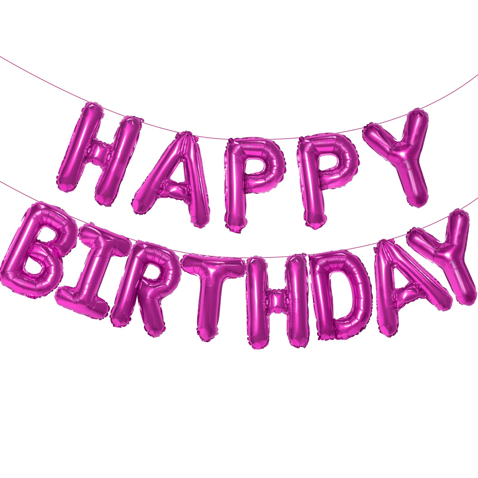 Gullblå bursdagsballong 16 cm foliebokstaver bursdagsskilt banner med bursdagsmotiv til jenter takrenne låve voksne bursdagsdekorasjon: Rubin