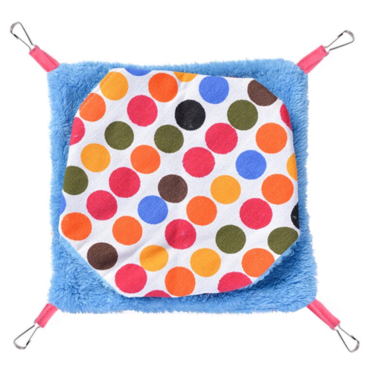 Eekhoorn Opknoping Bed Huis Mat Warm Pet Hangmat Hamster Kooi Nest Voor Rat Klein Dier Deken Huisdier Speelgoed Cavia accessoires: Wave point / S