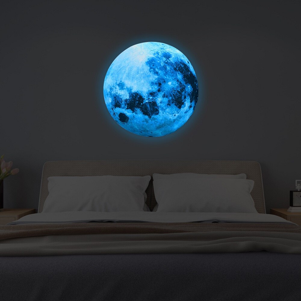 3D Moon Luminous Stickers for Kids Rooms Glowing Stars Wall Decal DIY Mural Art home Decoration Bedroom Glow in the Dark Sticker