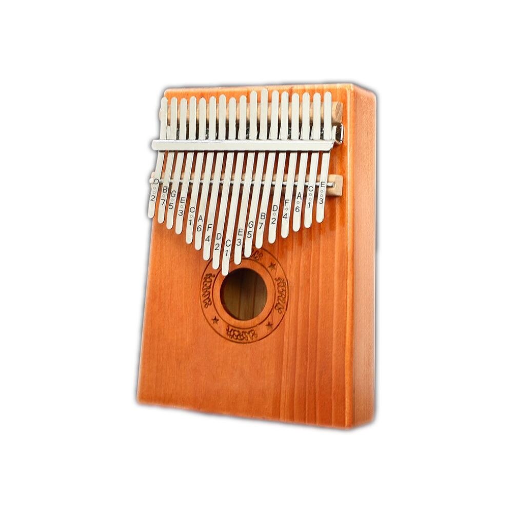 17 Toetsen Duimpiano - Mahonie Kalimba - Beginners Muziekinstrument met Doekje