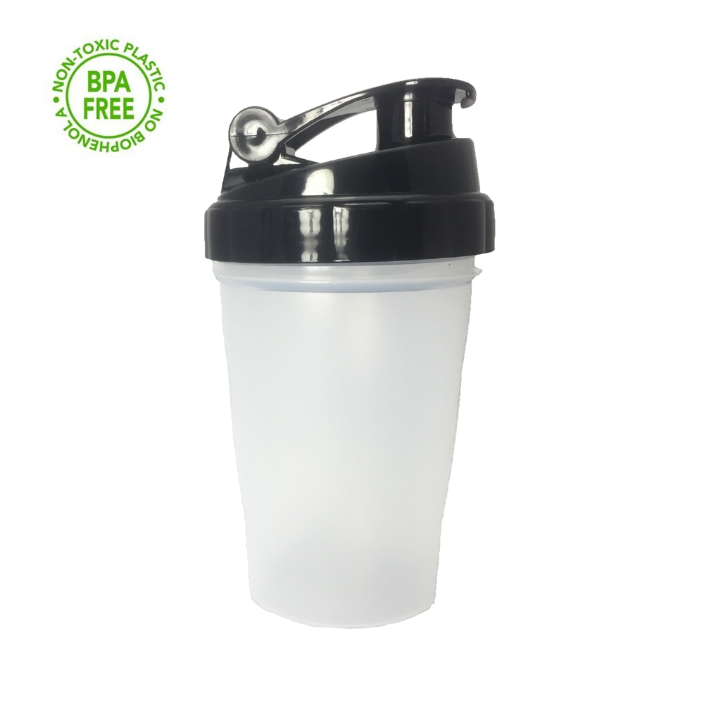 400ml shaker flaske mix protein pulver gym sports vandflaske med omrøring bold lækagesikkert låg praktisk og