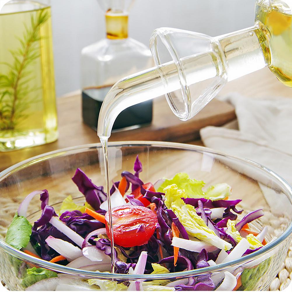 Glas Öl Flasche Küche Dicht Glas Olivenöl Essig Spender Ausgießer Spritzgerät für Gewürz Flasche Glas Glas Öl Container