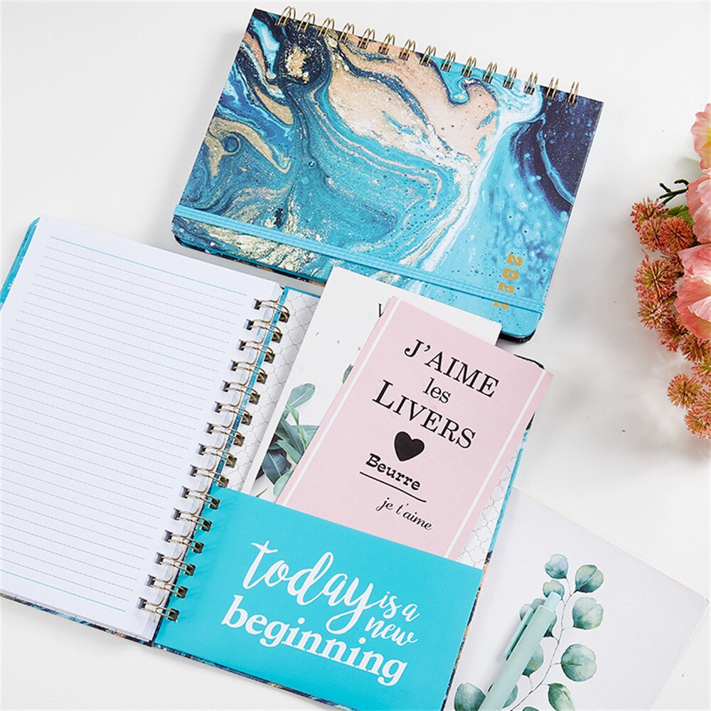 2022 Time 365 Days Schedule Book A5 Newest Notepads Planner Reminder Timetable Desk Dates Diary Agendas Notebook