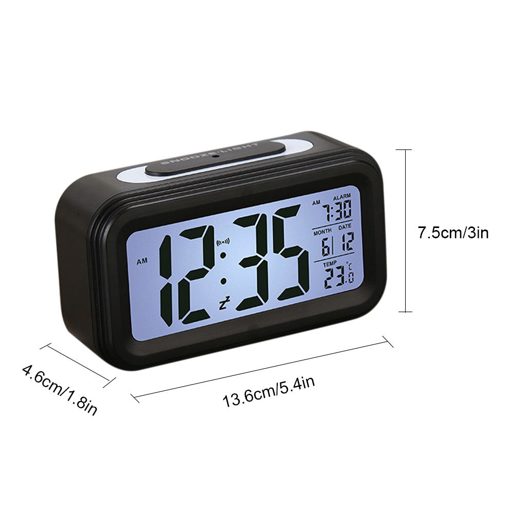Multi-Function Digital Display Alarm Clock Led Intelligent Luminous Smart Clock Temperature Calendar Calendar Student Alarm Cloc