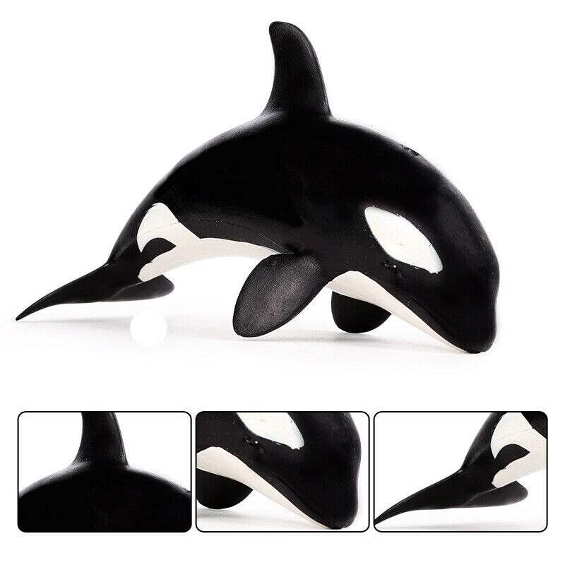 Miniatuur Sea Animal Model Kleine Orka Grampus Orca Figuur Simulatie Marine Dier Vis Model Kids Speelgoed Decor