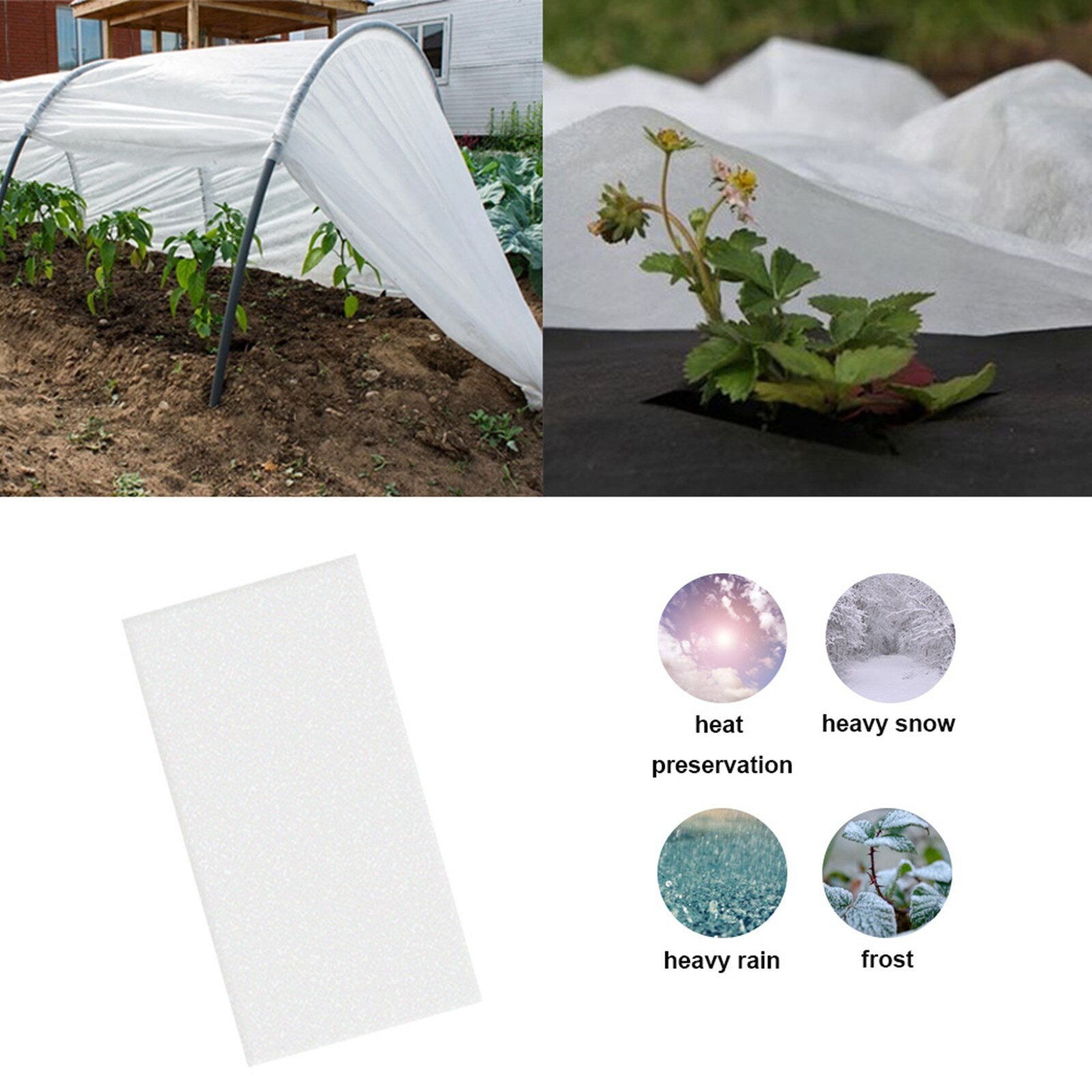 Floating Crop Cover Outdoor Frost Blanket Frost Cloth Garden Fabric Plant Cover Protection Blanket for Cold Winter Frost