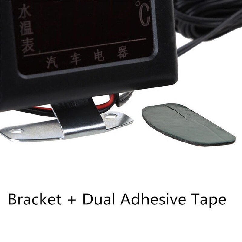 Kabel Water Temperatuur Voltmeter 2 In 1 Universele 12 V-24 V 3-Digit Lcd Auto Voltmeter Gauge