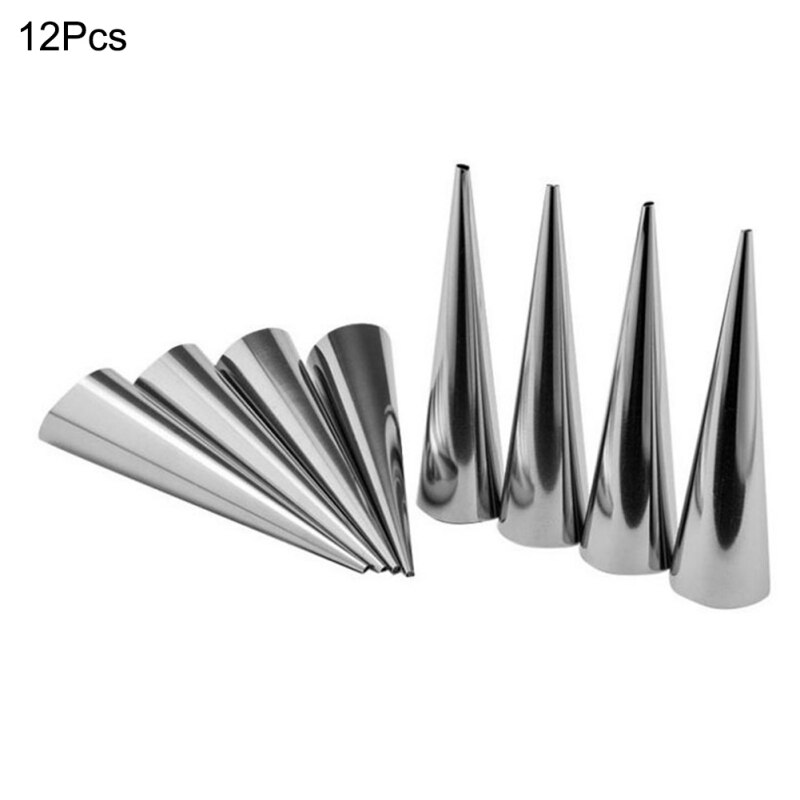 Baking Tool Home Garden Kitchen Dining Bake Ware Baking 5/12Pcs Conical Croissant Mold Pastry Tools: C