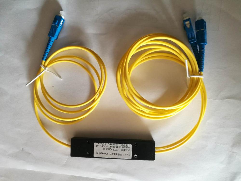 Divisor óptico de fibra PLC SC/UPC 1x2, Mini módulo SC/SC FTTH, divisor de fibra SC, caja divisora óptica de modo único