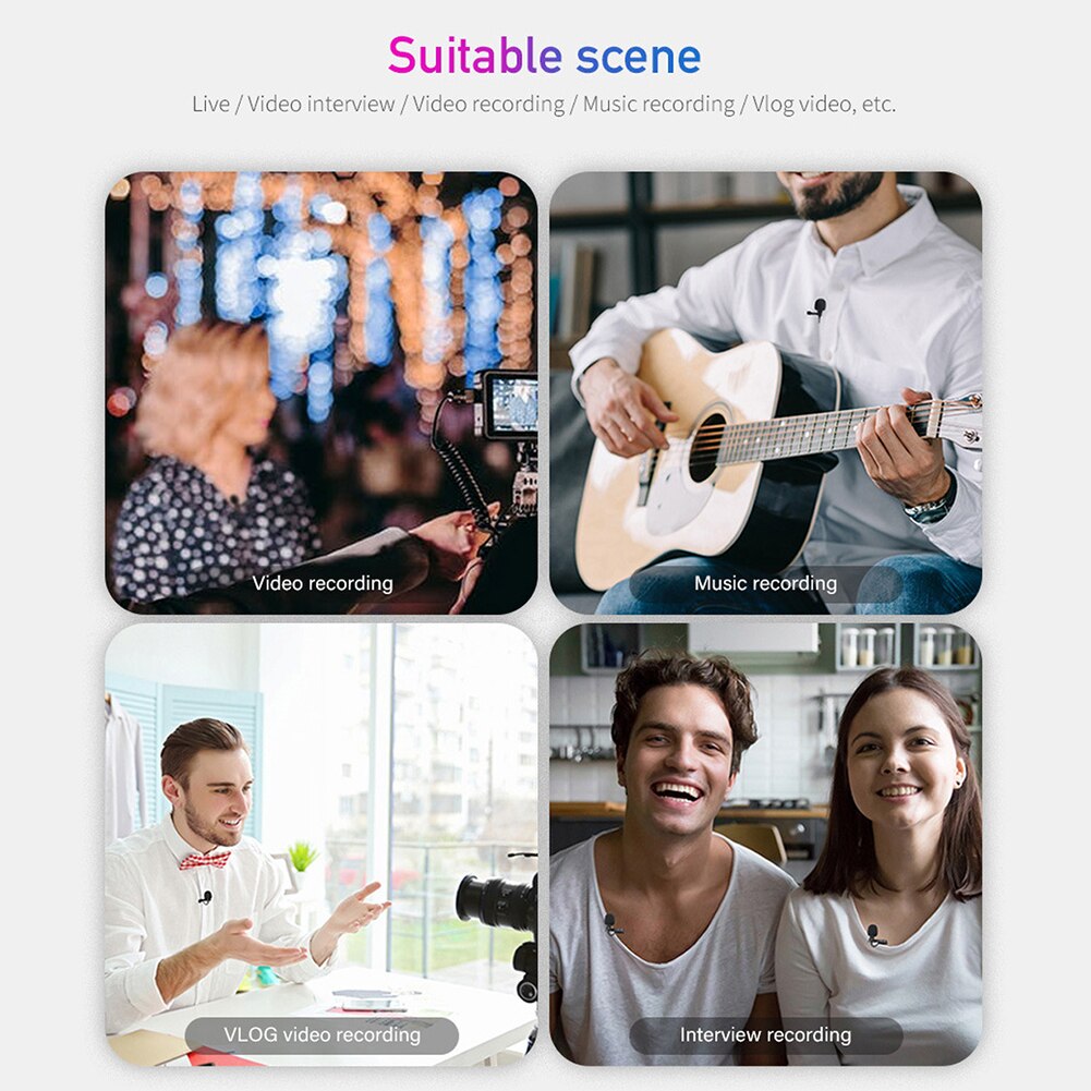 Portable USB Mini Microphone 1.5m Lapel Lavalier Mic Clip-on External Buttonhole Microphones for Laptop computer Recording Chat