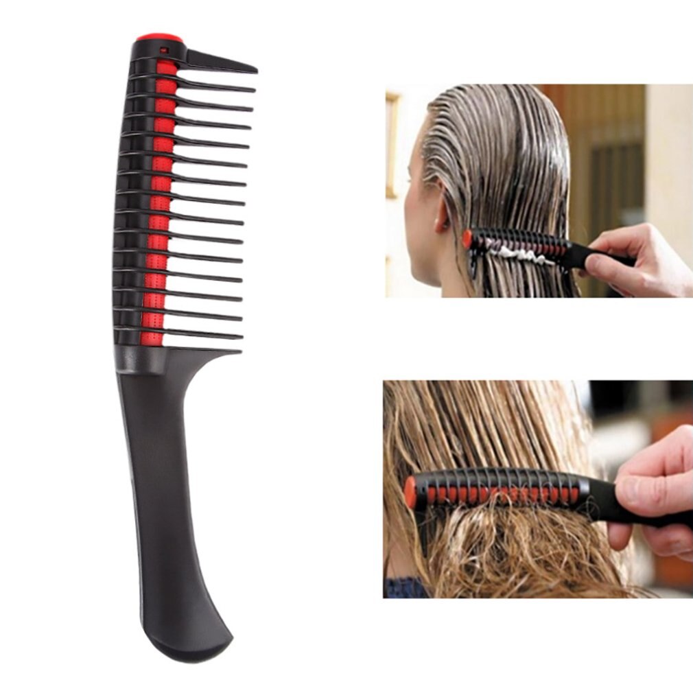 Peigne à cheveux Anti-noeud peigne croisé peigne de coiffure Anti-nouage pour soins et nettoyage du lièvre des femmes