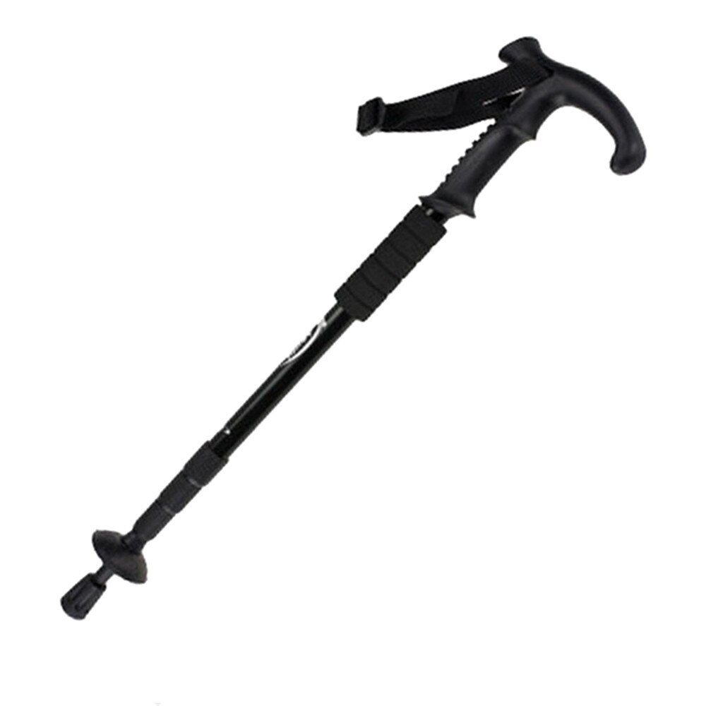 Alluminio 4-Sezione Telescopica A Piedi Bastone Da Trekking Trekking Pole Resistenza Agli Urti A Piedi Spiedi Telescopiche Trekking Polo Escursioni