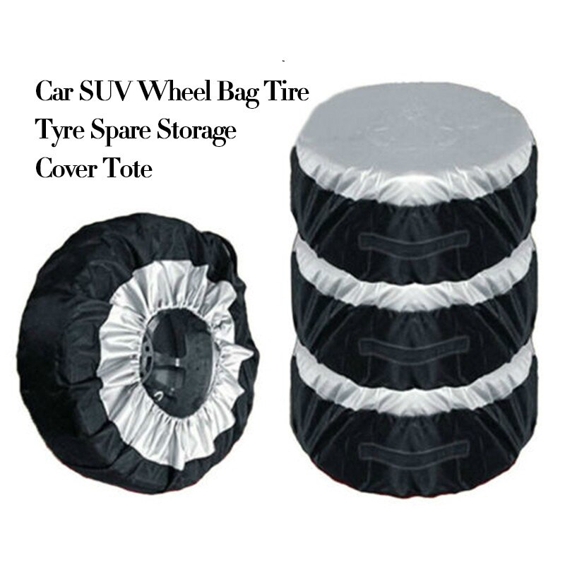 1Pc Universal 65x37cm Car Tire Cover Case Spare Wheel Bag Tyre Tote Polyester Oxford Cloth Spare Storage Cover Wheel Cover