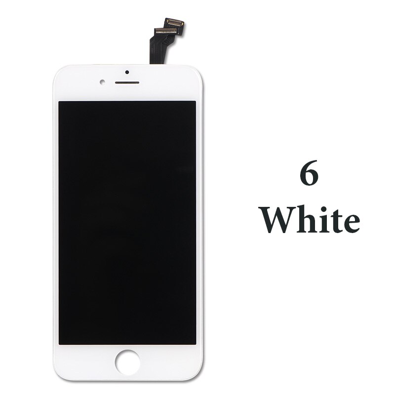 100% Tested Good Display For iPhone 4s 5s 6 LCD Screen for iphone 6s 7 Display 3D Touch Digitizer Assembly Replacement: for ip6 White