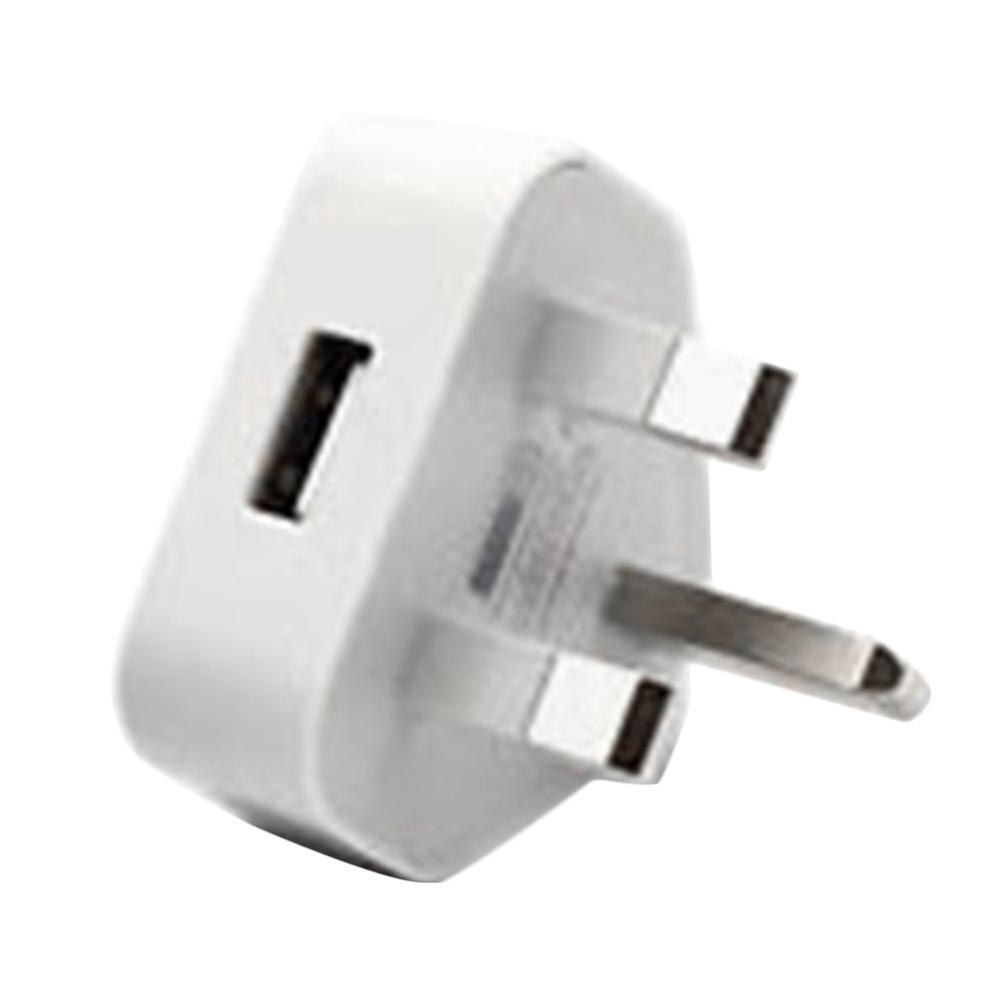 Uk stik 3 ben usb stik adapter oplader strømstik til mobiltelefoner tablets opladelige enheder til hjemrejse