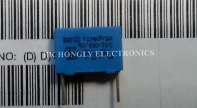 50PCS B81122 Y2 MKP/SH 1n 2n2 M 250V 0.001UF 0.0022UF 1NF 2.2NF 250VAC 102 222 P=10mm Film Capacitor: B81122 1n  M 250V