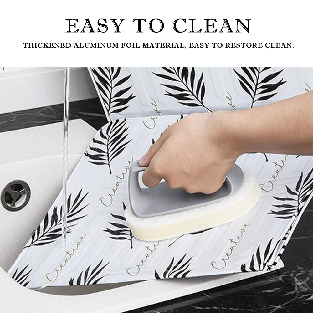Alu folie plade køkken gadgets olie sprøjt skærme dæksel gaskomfur stænkskjold sammenfoldelig beskyttelsessikker baffel madlavningsværktøj