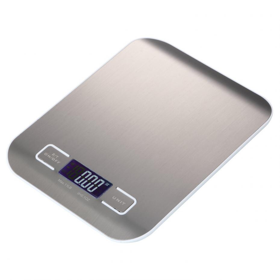 Touch Digital Kitchen Scale / LCD Display & Stainless Steel Platform