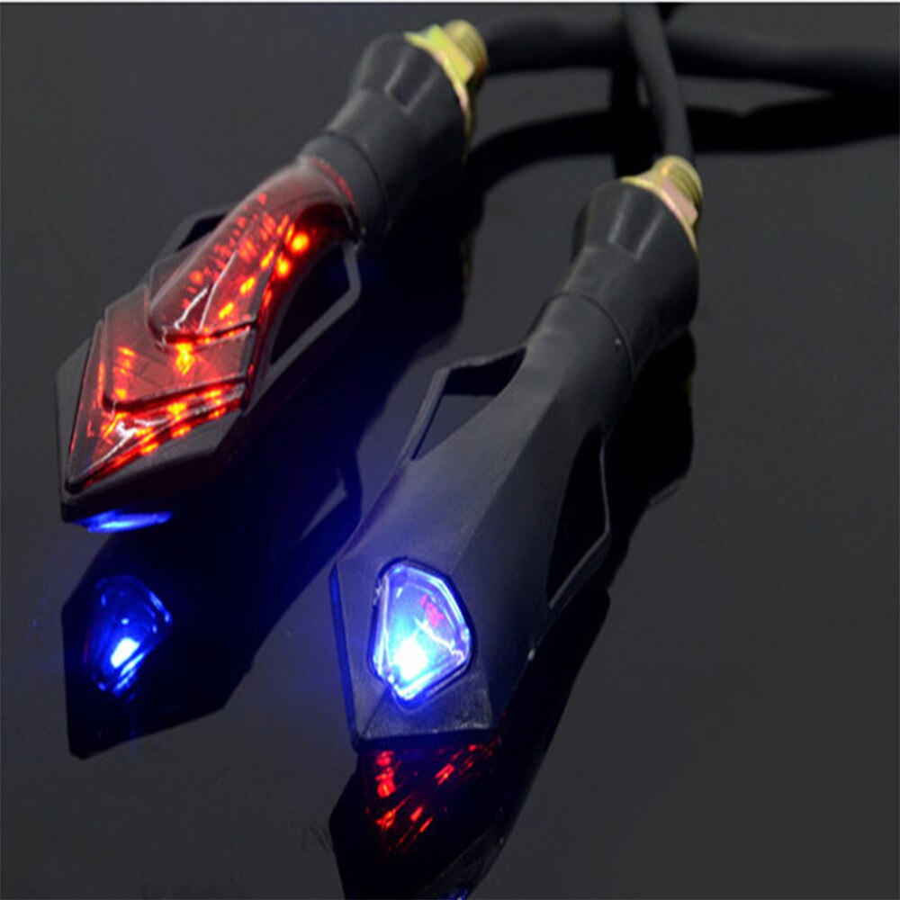 12V Motorcycle Double Color LED Signal Light Turn Signal Rear Indicator