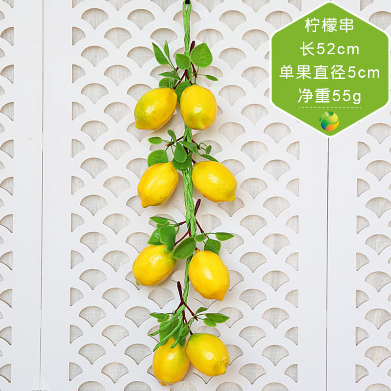 Résine de fruits décoration murale | Simulation de légumes verts, brochette de légumes verte, décoration murale de maison, décoration murale de Restaurant: Fruit 5