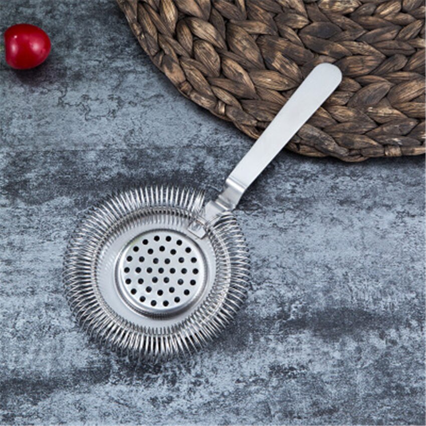 Sprung Bar Cocktail Strainer Stainless Steel Deluxe Strainer Bar Strainer Bar Tool Wine Ice Strainer Bar Percolator