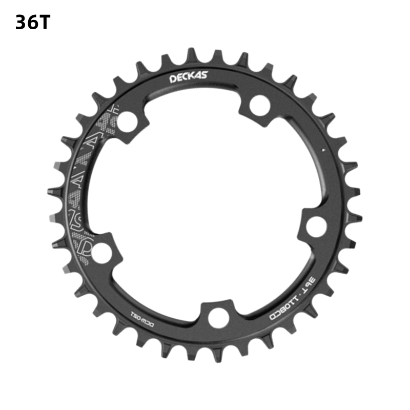 DECKAS 110BCD Kettingblad Voor Shimano Crown Ronde Zwart 36T 38T 40T 42T 44T 48T 50T 52T 54T Tandwiel Kettingwiel Voor 110mm Crankstel