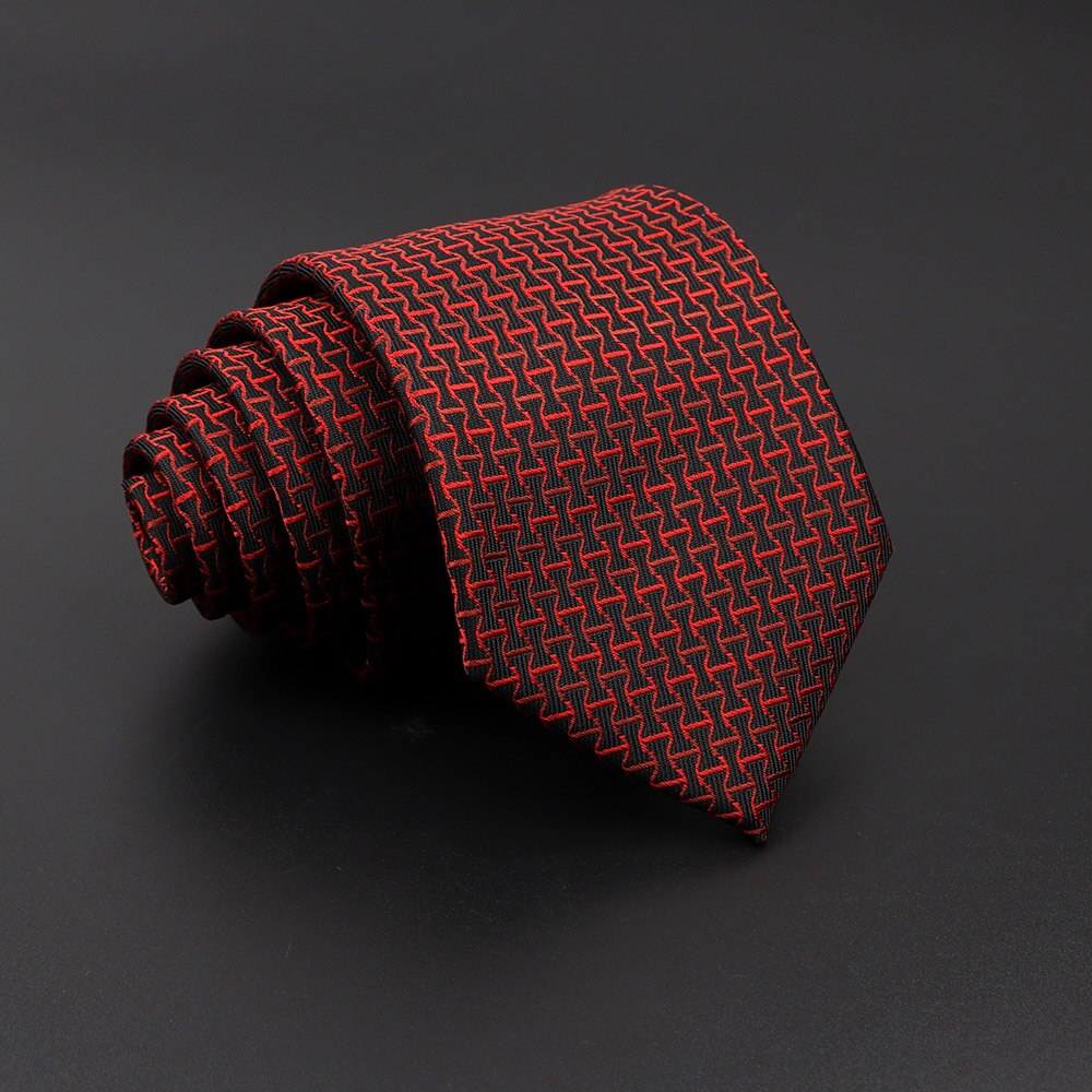 Clássico pontos pescoço laços para homem ternos casuais necktiie gravatas vermelho azul dos homens 8cm gravatas para o negócio vestido de camisa de casamento gravata