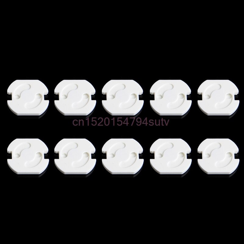 10Pcs Mains Plug Socket Cover Baby Proof Kind Veiligheid Plug Guard Protector # H055 #