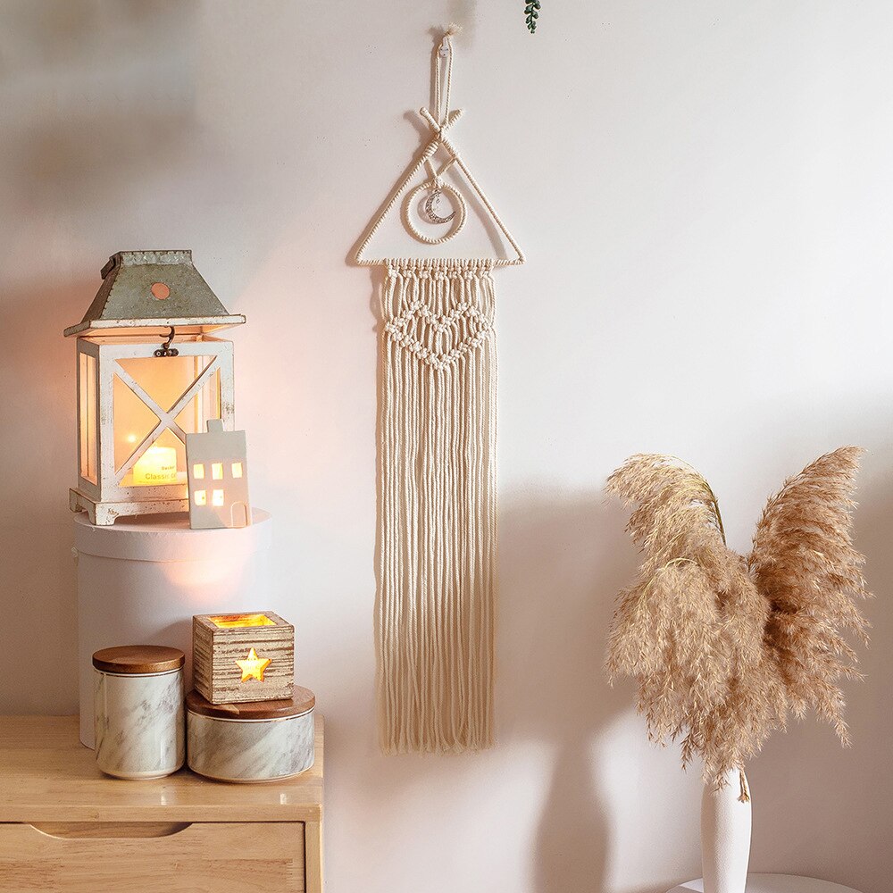 Attrape rêves en macramé, décoration nordique pour chambre, style Boho, décoration murale pour chambre d'enfant: Macarame D7245
