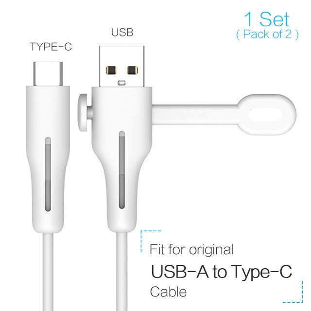 Kabel Schutz Für Apfel iPhone USB Ladegerät Kabel Veranstalter Schoner Draht Wickler Schutz Für iPhone Typ C Kopfhörer Kabel: USB to C