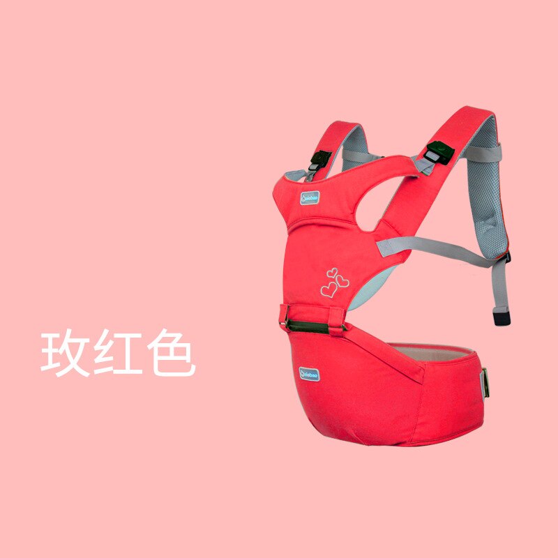 Assento do quadril do portador de bebê multifunction para o bebê de 3-36 meses, 6-em-1 maneiras de transportar, todas as estações, perfeito para caminhadas shopping travelli: Red