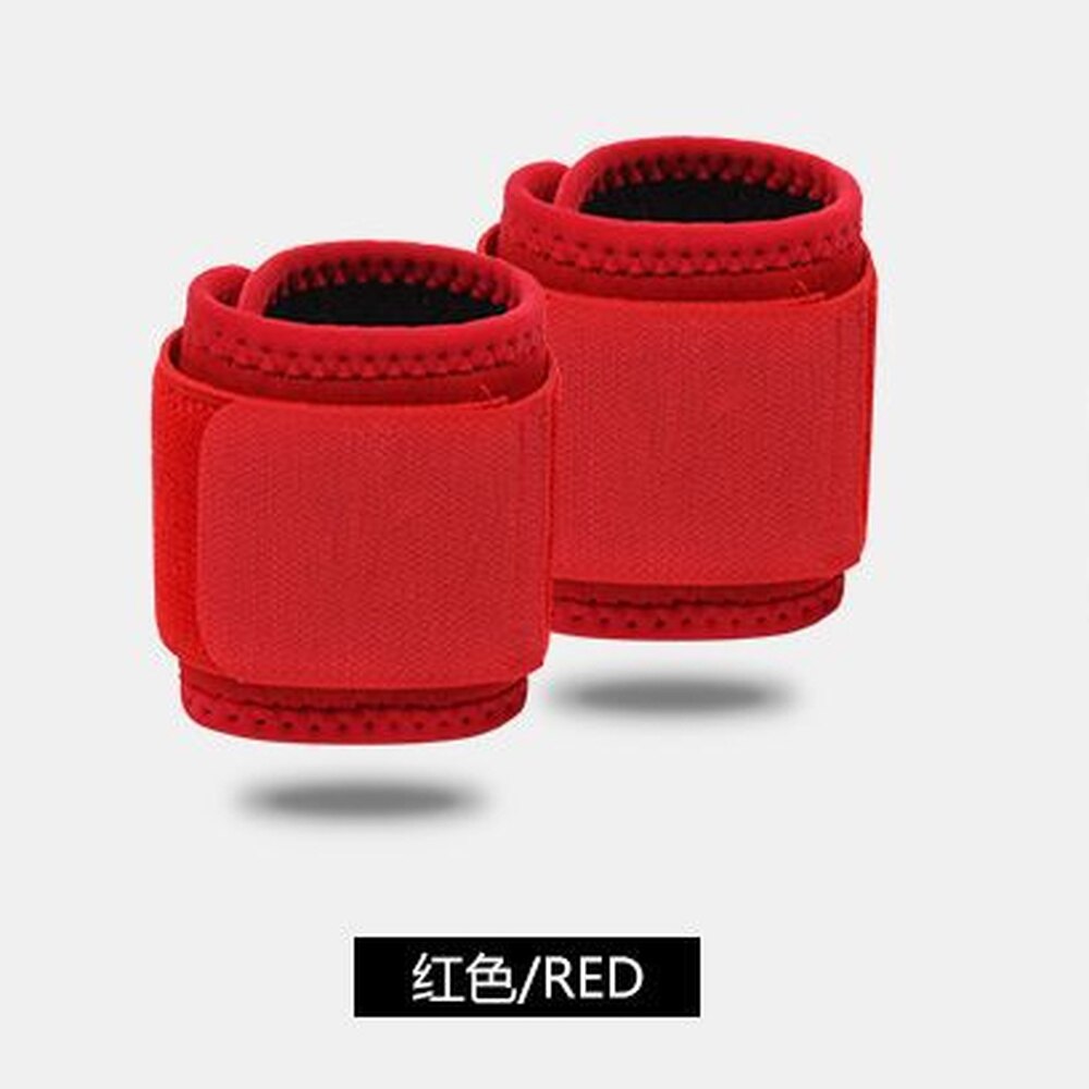 Adjustable Soft Wristbands Wrist Support Bracers For Gym Sport Basketball Carpal Protector Breathable Wrap Band: Red