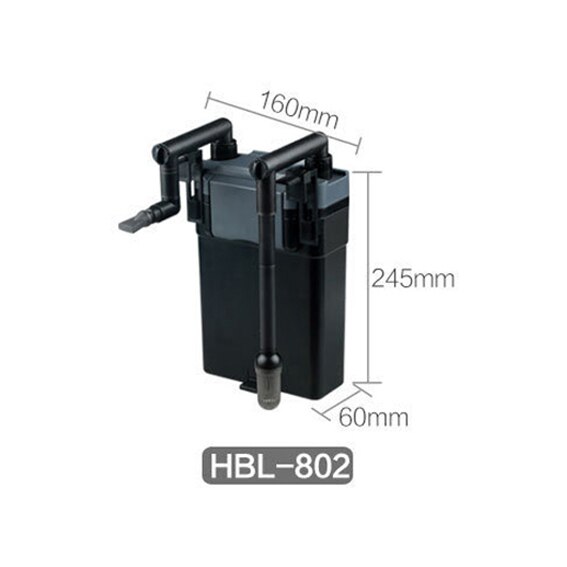Sunsun Aquarium Filter Muur Gemonteerde Houtskool Filter Terug Opknoping Waterval Landschap Filter HBL801/802/803 220V/50 hz/6W: HBL802