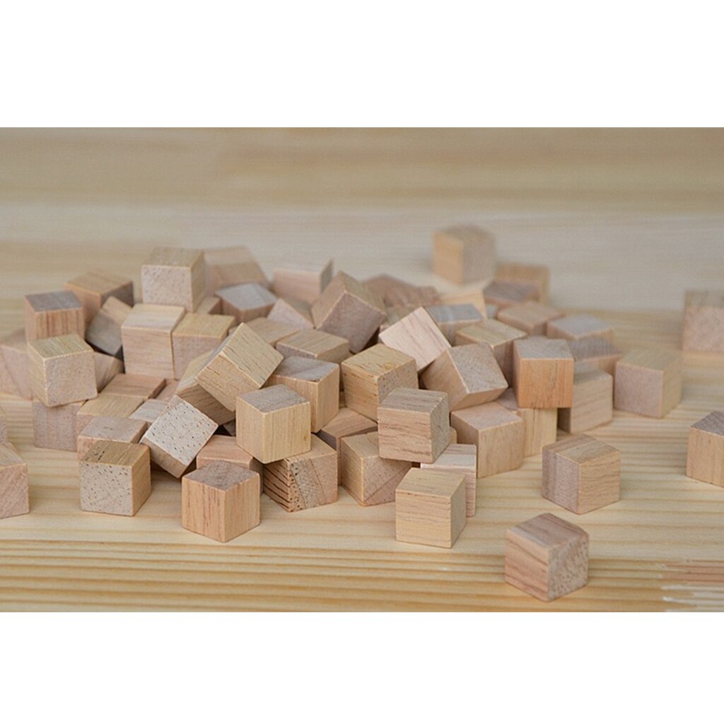 Bunte Verknüpfung Würfel, Holz Rätsel Blöcke Würfel Pädagogisches Zählen Spielzeug, Früer Mathematische Fähigkeiten, 2 Packungen 100x