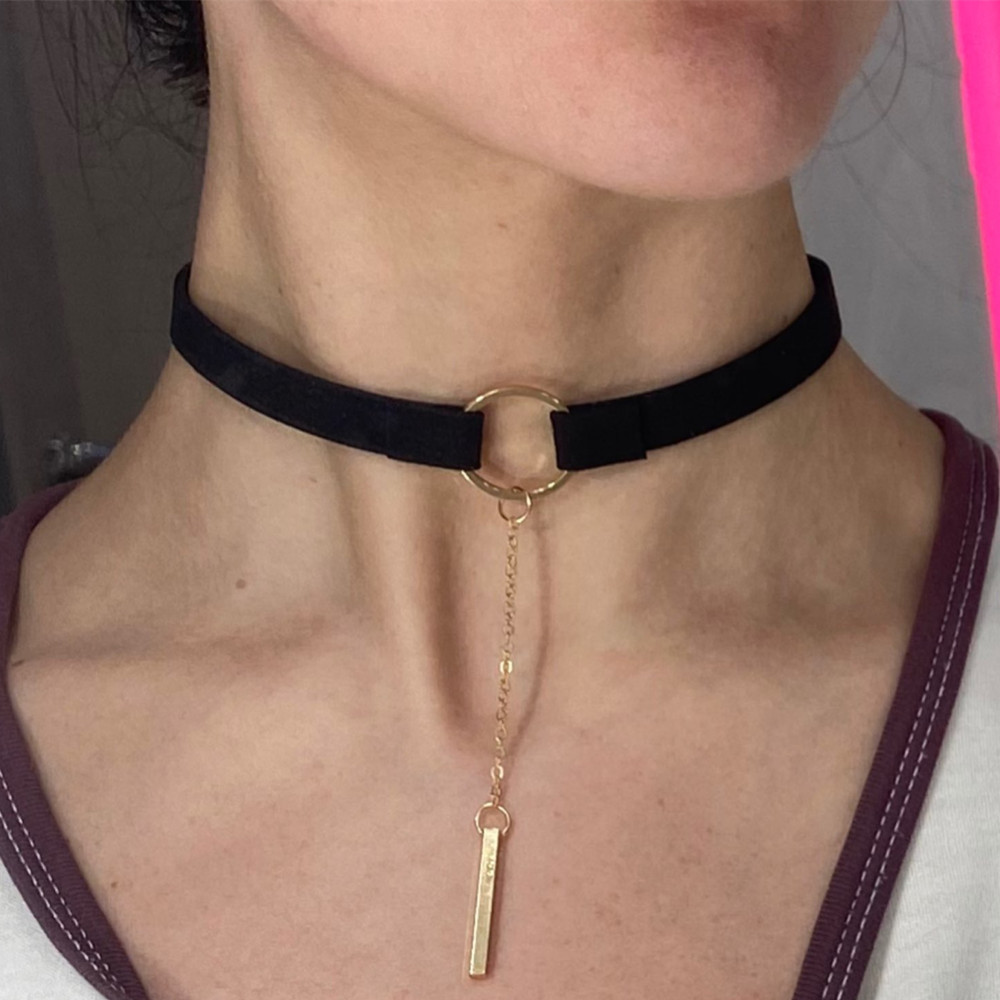 8 Stijl Riem Punk Mode Lederen Choker Ketting Goud Kleur Geometrie Met Ronde Hanger Kraag Ketting Voor Vrouwen Meisjes