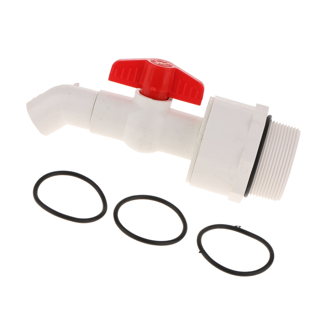 Plastic Manual Drum Faucet for 2 inch Drum Openings with Sealing Gasket 45 Degree 25mm Feeder Outlet