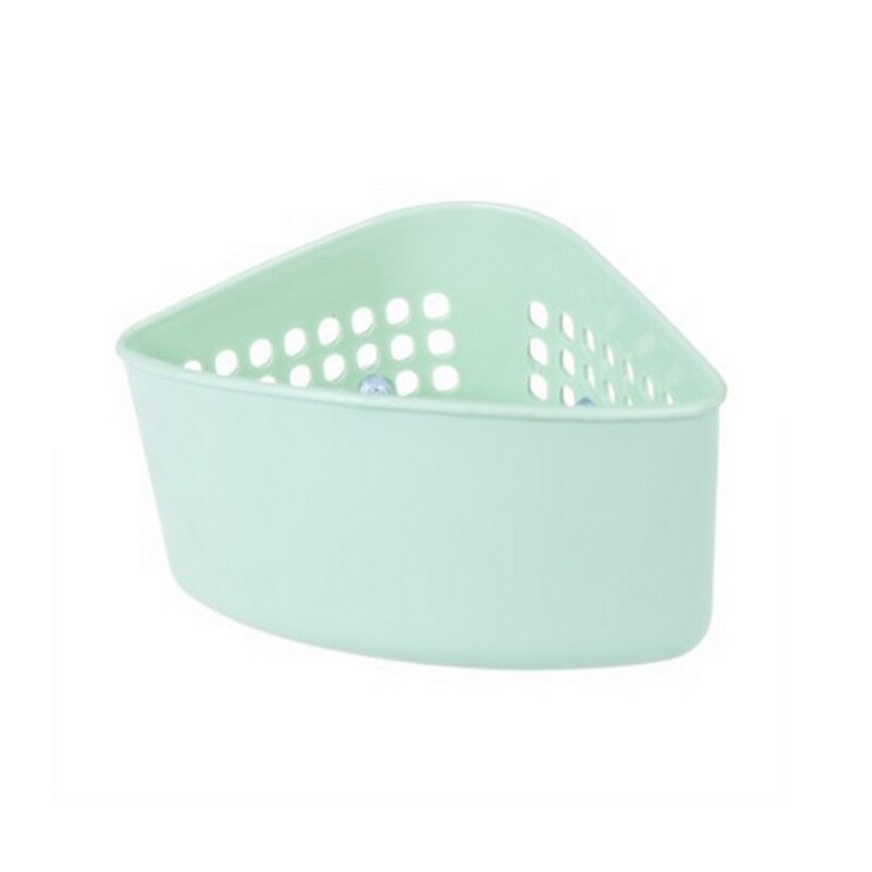 Kitchen Wall-suction Storage Basket for Small Objects Sponge Small Storage Basket Multifunctional Sink Holder Basket: Nordic Green