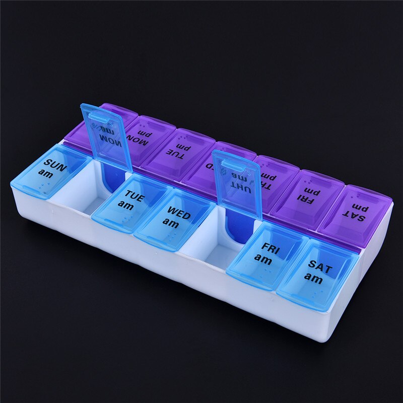 7 Dagen Wekelijkse Tablet Pil Geneeskunde Box Houder Organizer Container Case voor Home Office Supply