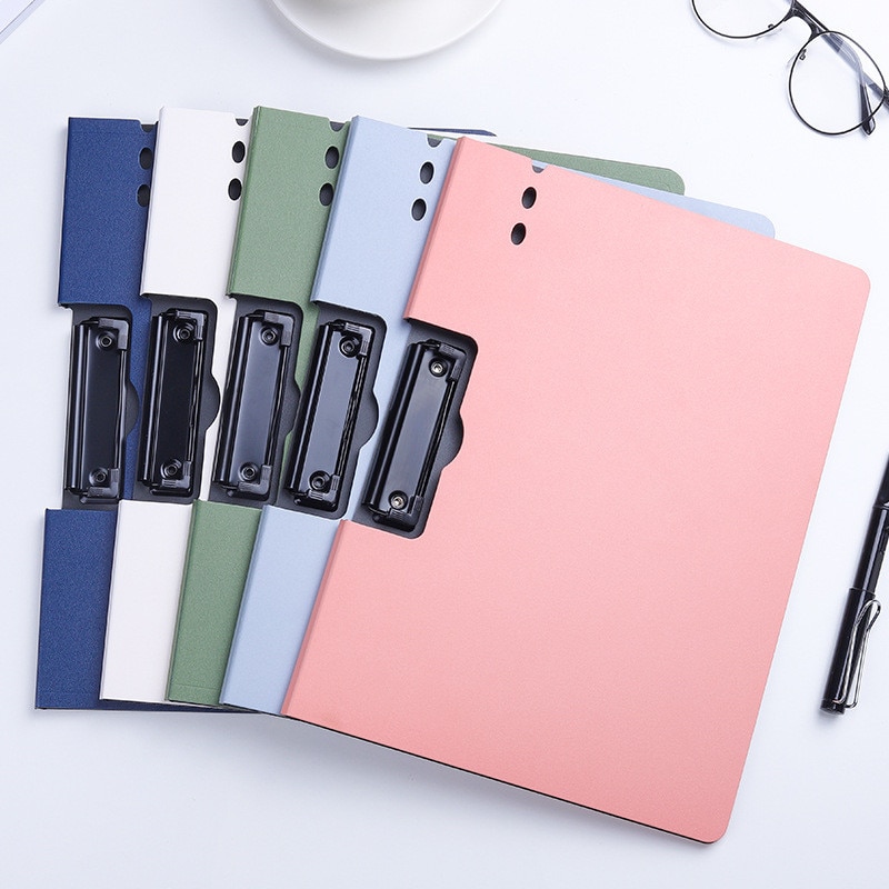 A4 Klembord Met Haak Plastic Clip Board Bestand Mappen Document Houders Tekening Schrijven Pad Kantoorbenodigdheden Student Briefpapier