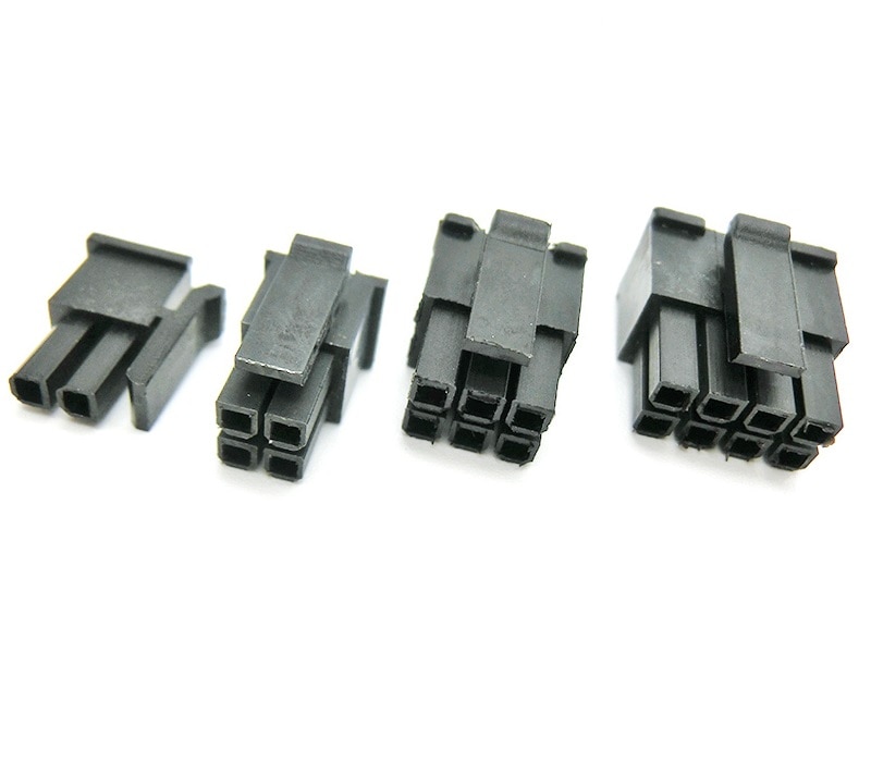 4 stks Micro-Fit 3.0 Connector Bakje Behuizing 2 Pin 4 6 8 10 12 14 16 18 20 22 24 Circuits Mannelijke Shell Power Cross Molex 43025